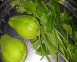 Foto langkah ke 1 dari resep Jukut Jepang Mekuah Bumbu Bali (Labu Siam Berkuah+Daun mudanya).