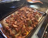 A picture of step 1 of Chicken, Shrimp, and Sausage Gumbo.