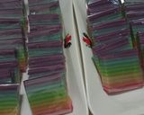 Foto langkah ke 3 dari resep Kue Lapis Rainbow.
