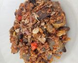 Foto langkah ke 3 dari resep Tumis Jantung Hati Ampela Ayam Sambal Kacang Mente.