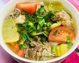 Hình bước làm 3 của món Canh Cải Chua Nấu Xương