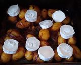 A picture of step 3 of Sundried-Tomato Pesto- Roasted Potatoes with Goat's Cheese.