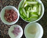 Hình bước làm 1 của món Canh bí đao (bí xanh) nấu thịt bằm đơn giản