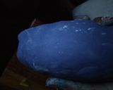 A picture of step 5 of Navy blue gumpaste.