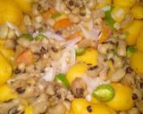 A picture of step 7 of Mix plate chaat.