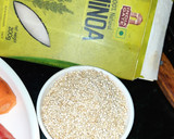 A picture of step 1 of Quinoa, cucumber salad with curd.