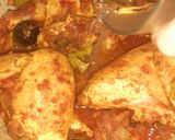 A picture of step 5 of Chicken Machboos.