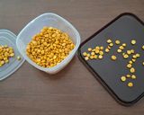 A picture of step 3 of Roasted chanadal without oil.