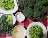 A picture of step 1 of Steamed Broccoli Salad.