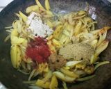 A picture of step 7 of Aloo pyaaz ki tasty sabji aur ajwain ke parathe.