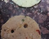 A picture of step 2 of Italian potato smilies.