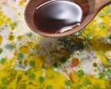 Újburgonyás, zöldborsós,kapros vegán leves recept fázis 4 fotója