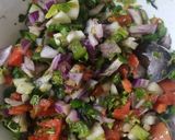 A picture of step 2 of Papad (Papad Chat).