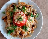 Foto del paso 5 de la receta: Tomate relleno de atún, acompaña con pasta fácil y placentera!