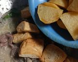 Foto langkah ke 4 dari resep Semur Rempelo Ati, Kentang & Tahu.