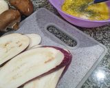 Foto del paso 2 de la receta: 🍆❕️Milanesas de Berenjenas ralladas con guarnición de Champiñones y Portobellos