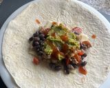 A picture of step 15 of Ground Beef Burrito with Black Beans.