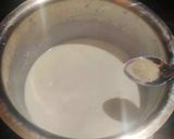A picture of step 4 of Gobindobhog rice phirni.