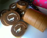 Foto langkah ke 6 dari resep Bolu Gulung Coklat Ekonomis.