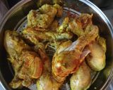 A picture of step 2 of Kerala style chicken biryani.