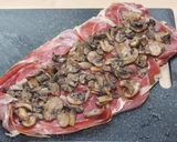 Serrano sonkás-gombás szűzpecsenye recept fázis 4 fotója