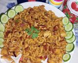 A picture of step 9 of Chatpata macaroni.
