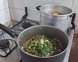 Foto del paso 5 de la receta: Tacos de pollo y carne con vegetales