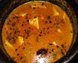 A picture of step 4 of Dum paneer handi masala with Lachha Paratha.