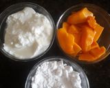 A picture of step 1 of Mango lassi.