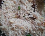 A picture of step 5 of Yam Pulao.