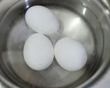 A picture of step 1 of Fridge egg devil.