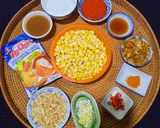 Hình bước làm 1 của món Bánh bắp ngọt chiên giòn chấm sốt me