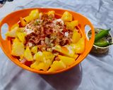 A picture of step 12 of Achari chana chaat.