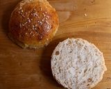 Foto del passaggio 6 della ricetta Fluffy buns integrali con lievito madre e water roux