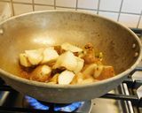 A picture of step 4 of Aloo ke gutke-special potato masala curry for chapathi.