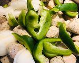 A picture of step 2 of Creamy Baked Chicken Sausage Casserole.