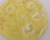 A picture of step 1 of Ham and mozzarella egg roll.