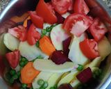 A picture of step 1 of Vegetable Soup.