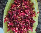 A picture of step 3 of Moong sprout salad.