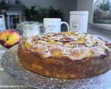A picture of step 12 of Peach and Mascarpone Soft Cake.