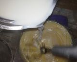A picture of step 2 of Rainbow Crepe Cake.