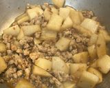 Hình bước làm 3 của món Củ Cải Trắng kho Thịt Băm