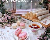 Foto langkah ke 9 dari resep Macaron Dengan Tepung Terigu dengan metode Swiss meringue.