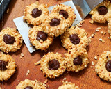 Foto langkah ke 8 dari resep Peanut Choco Thumbprint Cookies renyah+step by step .