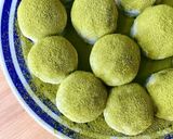 Hình bước làm 10 của món 💚 Bánh Mochi Trà Xanh Nhân Đậu Đỏ Bọc Kem Sữa (Matcha Cream Daifuku)