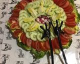 Une image de l'étape 12 de Salade de sucrines,concombre,tomates et radis roses.