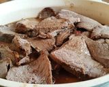 A picture of step 17 of Roast beef with steamed veg and roast potatoes.