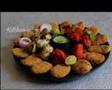 A picture of step 9 of Soya Kebab and Chicken Red Tikka and White Tikka Platter.