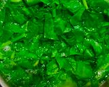 A picture of step 1 of Palak Paneer.