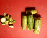 Foto del paso 3 de la receta: Estofado de okras, mini calabacines y berenjenas